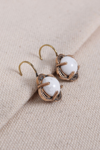 Havlit Taşlı Çiçek Model Otantik Küpe Havlit Taşlı Çiçek Model Otantik Küpe