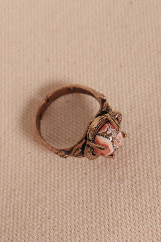 Akik Taşlı Ayarlanabilir Otantik Yüzük