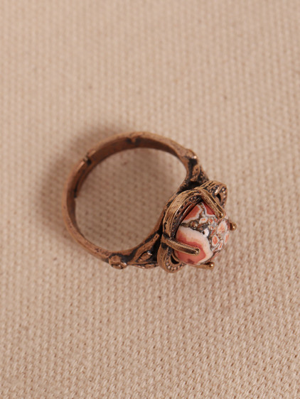 Akik Taşlı Ayarlanabilir Otantik Yüzük Akik Taşlı Ayarlanabilir Otantik Yüzük