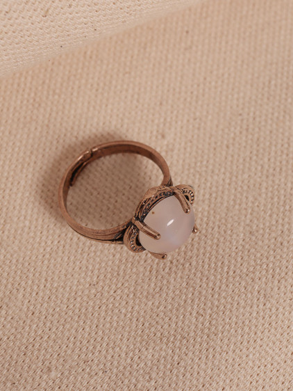 Akik Taşlı Ayarlanabilir Otantik Yüzük Akik Taşlı Ayarlanabilir Otantik Yüzük