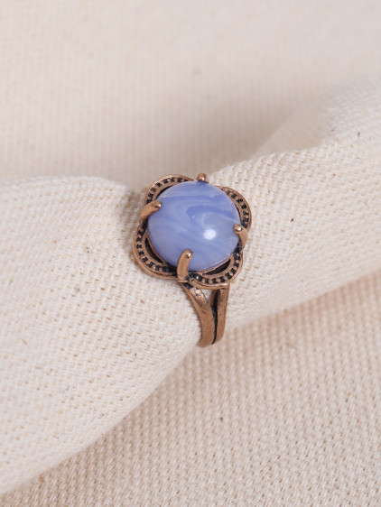 Lila Selenit Taşlı Ayarlanabilir Otantik Yüzük Lila Selenit Taşlı Ayarlanabilir Otantik Yüzük