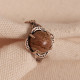 Kahverengi Jasper Taşlı Ayarlanabilir Otantik Yüzük Kahverengi Jasper Taşlı Ayarlanabilir Otantik Yüzük