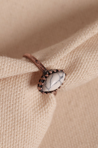 Havlit Ayarlanabilir Otantik Bakır Yüzük