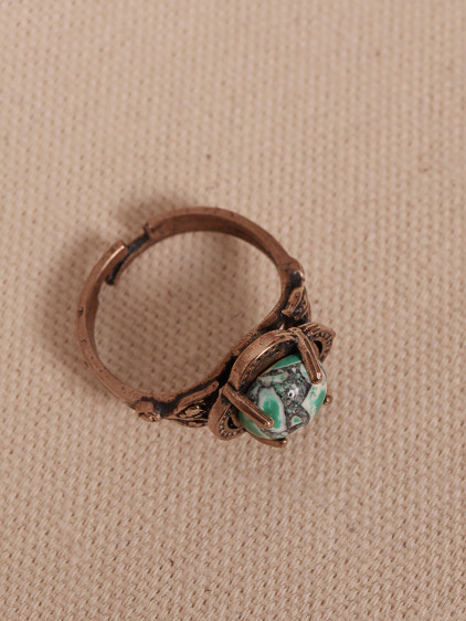 Arizona Taşlı Ayarlanabilir Otantik Yüzük