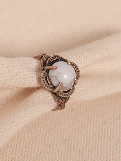Havlit Taşlı Ayarlanabilir Otantik Yüzük