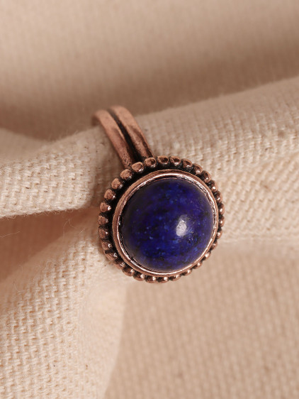 Lapis Taşlı Ayarlanabilir Otantik Yüzük