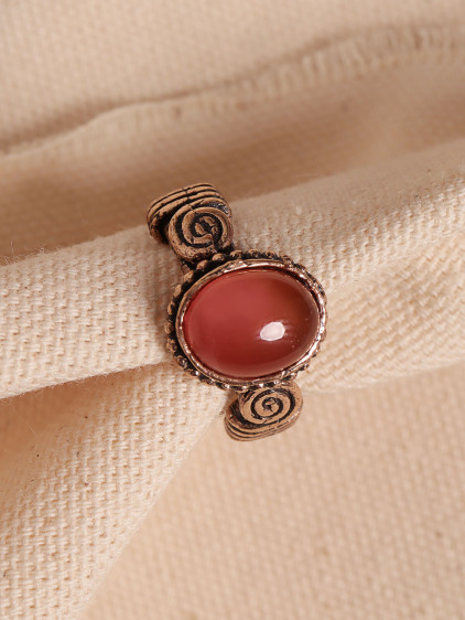 Akik Taşlı Ayarlanabilir Otantik Yüzük Akik Taşlı Ayarlanabilir Otantik Yüzük