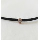 925 Ayar Damla Figürlü Rose Gold Deri Choker Kolye 925 Ayar Damla Figürlü Rose Gold Deri Choker Kolye
