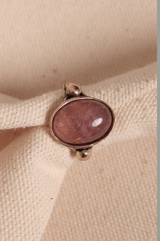 Güneş Taşlı Ayarlanabilir Oval Otantik Yüzük