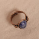 Sodalit Taşlı Ayarlanabilir Oval Otantik Yüzük
