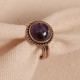 Ametist Taşlı Ayarlanabilir Otantik Yüzük Ametist Taşlı Ayarlanabilir Otantik Yüzük