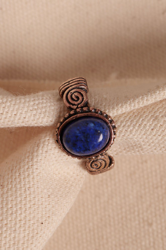 Lapis Taşlı Ayarlanabilir Otantik Yüzük