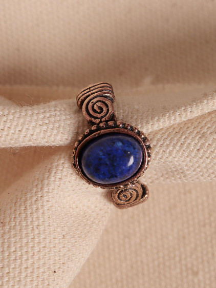 Lapis Taşlı Ayarlanabilir Otantik Yüzük Lapis Taşlı Ayarlanabilir Otantik Yüzük