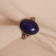 Lapis Taşlı Ayarlanabilir Oval Otantik Yüzük