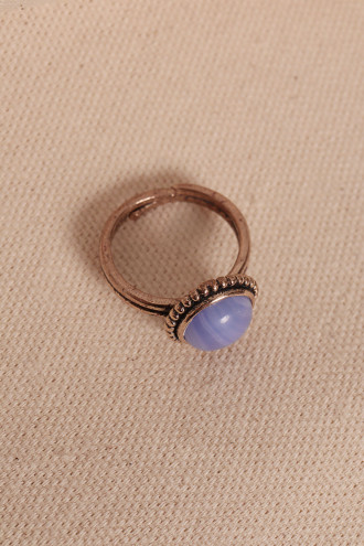 Lila Selenit Taşlı Ayarlanabilir Otantik Yüzük Lila Selenit Taşlı Ayarlanabilir Otantik Yüzük