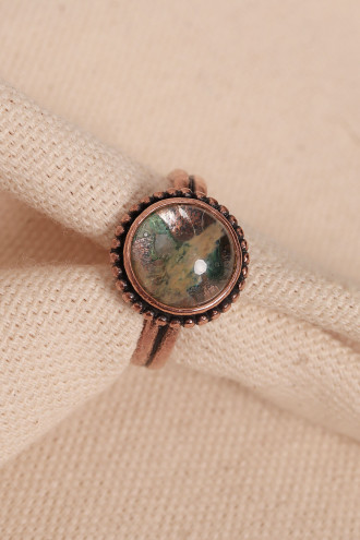 Pietersit Taşlı Ayarlanabilir Otantik Yüzük