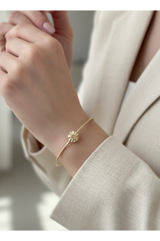 Gold Renk Ayarlanabilir Doğum Ayı Çiçeği (Ekim)