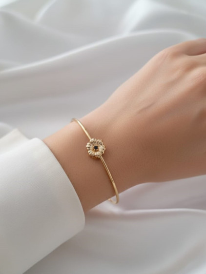 Gold Renk Ayarlanabilir Doğum Ayı Çiçeği (Eylül)