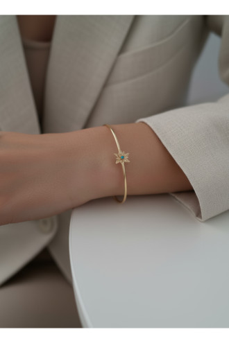 Gold Renk Ayarlanabilir Doğum Ayı Çiçeği Bilezik (Aralık)