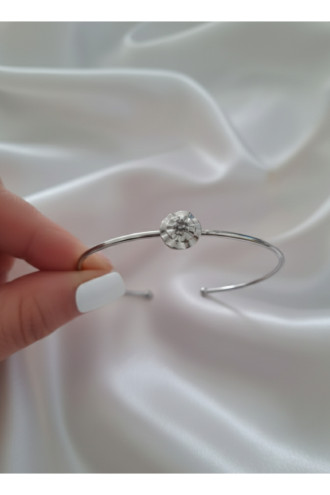 Silver Renk Ayarlanabilir Doğum Ayı Çiçeği (Ekim)