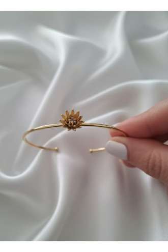 Gold Renk Ayarlanabilir Doğum Ayı Çiçeği Bilezik (Kasım)