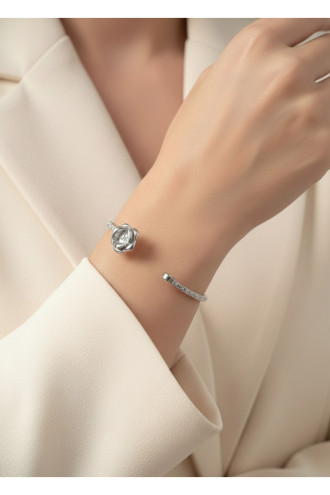 Silver Renk Ayarlanabilir Dövme Kelepçeli Doğum Ayı Çiçeği Bilezik (Ağustos) Silver Renk Ayarlanabilir Dövme Kelepçeli Doğum Ayı Çiçeği Bilezik (Ağustos)