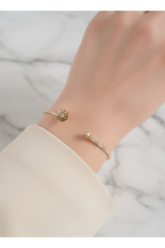 Gold Renk Ayarlanabilir Dövme Kelepçeli Doğum Ayı Çiçeği Bilezik (Kasım) Gold Renk Ayarlanabilir Dövme Kelepçeli Doğum Ayı Çiçeği Bilezik (Kasım)