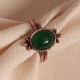 Yeşil Akik Taşlı Ayarlanabilir Otantik Bakır Yüzük Yeşil Akik Taşlı Ayarlanabilir Otantik Bakır Yüzük