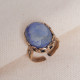 Büyük Boy Sodalit Taşlı Otantik Yüzük