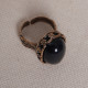 Büyük Boy Onix Taşlı Otantik Yüzük
