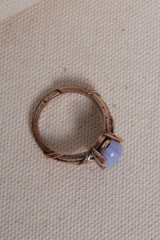 Lila Selenit Taşlı Ayarlanabilir Otantik Yüzük Lila Selenit Taşlı Ayarlanabilir Otantik Yüzük