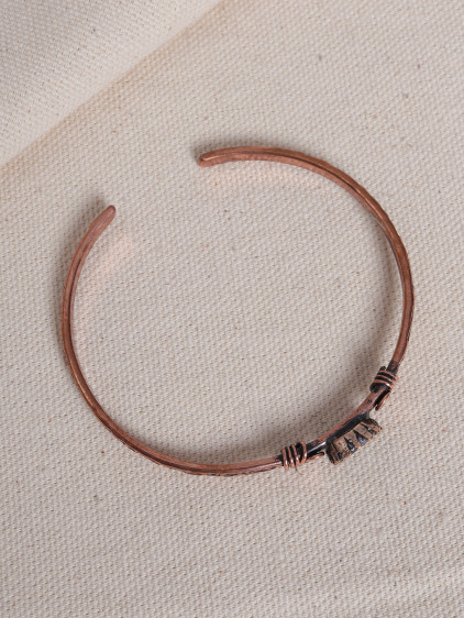 Zultanit Taşlı Saf Bakır Otantik Bilezik