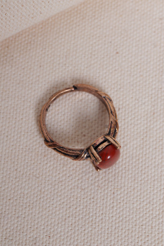 Kehribar Taşlı Ayarlanabilir Otantik Yüzük Kehribar Taşlı Ayarlanabilir Otantik Yüzük