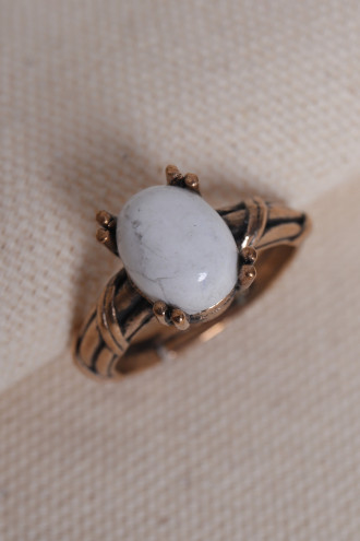 Havlit Taşlı Ayarlanabilir Otantik Yüzük