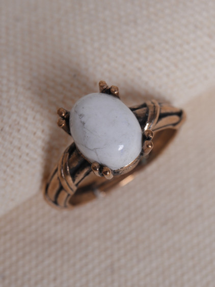 Havlit Taşlı Ayarlanabilir Otantik Yüzük