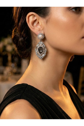 Füme Taşlı, İncili Abiye Küpe