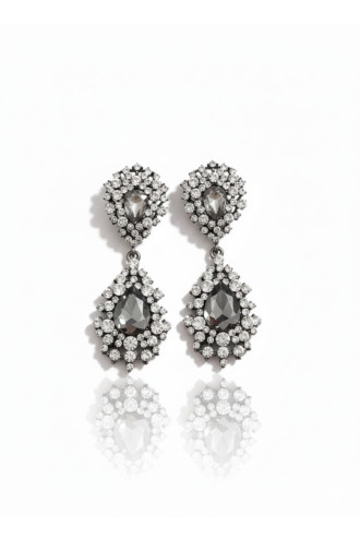 Yeşil Damla Taşlı, Sallantılı Abiye Küpe