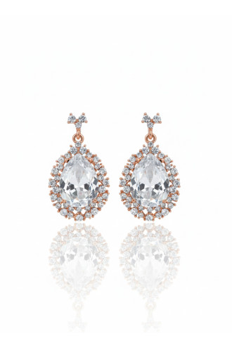 Gold Renk, Badem Figürlü Abiye Küpe