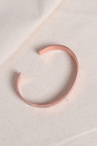 Yıldız Figürlü Saf Bakır Bilezik