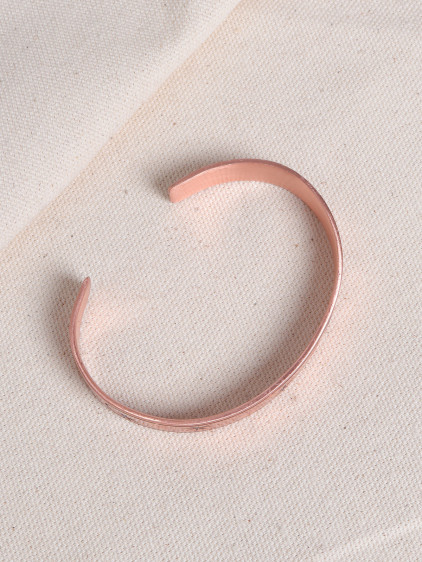 Yıldız Figürlü Saf Bakır Bilezik