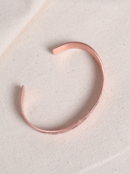 Lale Figürlü Saf Bakır Bilezik Lale Figürlü Saf Bakır Bilezik