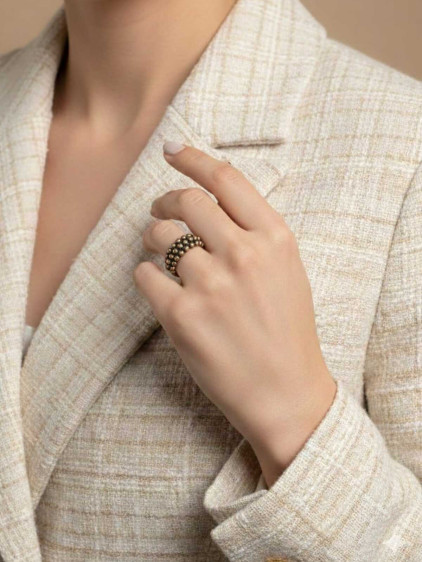 3 Sıralı Ayarlanabilir Toptop Otantik Yüzük