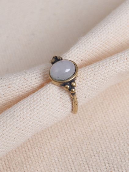 Aytaşı Ayarlanabilir Oval Otantik Yüzük