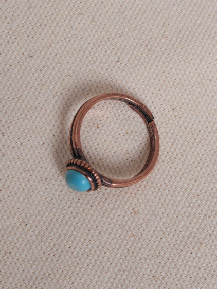 Turkuaz Taşlı Bakır Yüzük Turkuaz Taşlı Bakır Yüzük