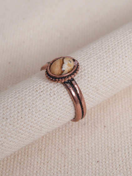 Jasper Taşlı Bakır Yüzük Jasper Taşlı Bakır Yüzük