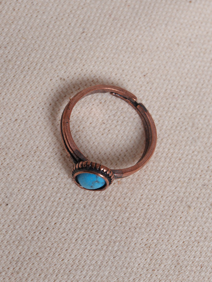 Firuze Taşlı Bakır Yüzük Firuze Taşlı Bakır Yüzük