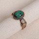 Yeşil Taşlı Otantik Yüzük