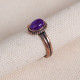 Mor Taşlı Bakır Yüzük Mor Taşlı Bakır Yüzük