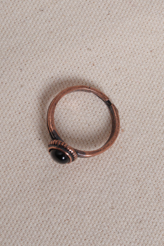 Onix Taşlı Bakır Yüzük