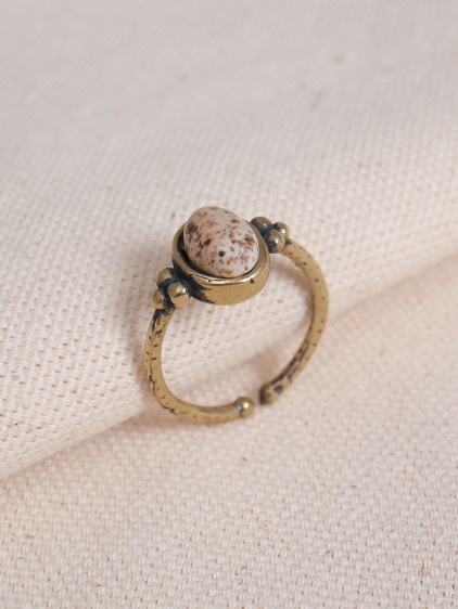 Jasper Taşlı Ayarlanabilir Oval Otantik Yüzük Jasper Taşlı Ayarlanabilir Oval Otantik Yüzük